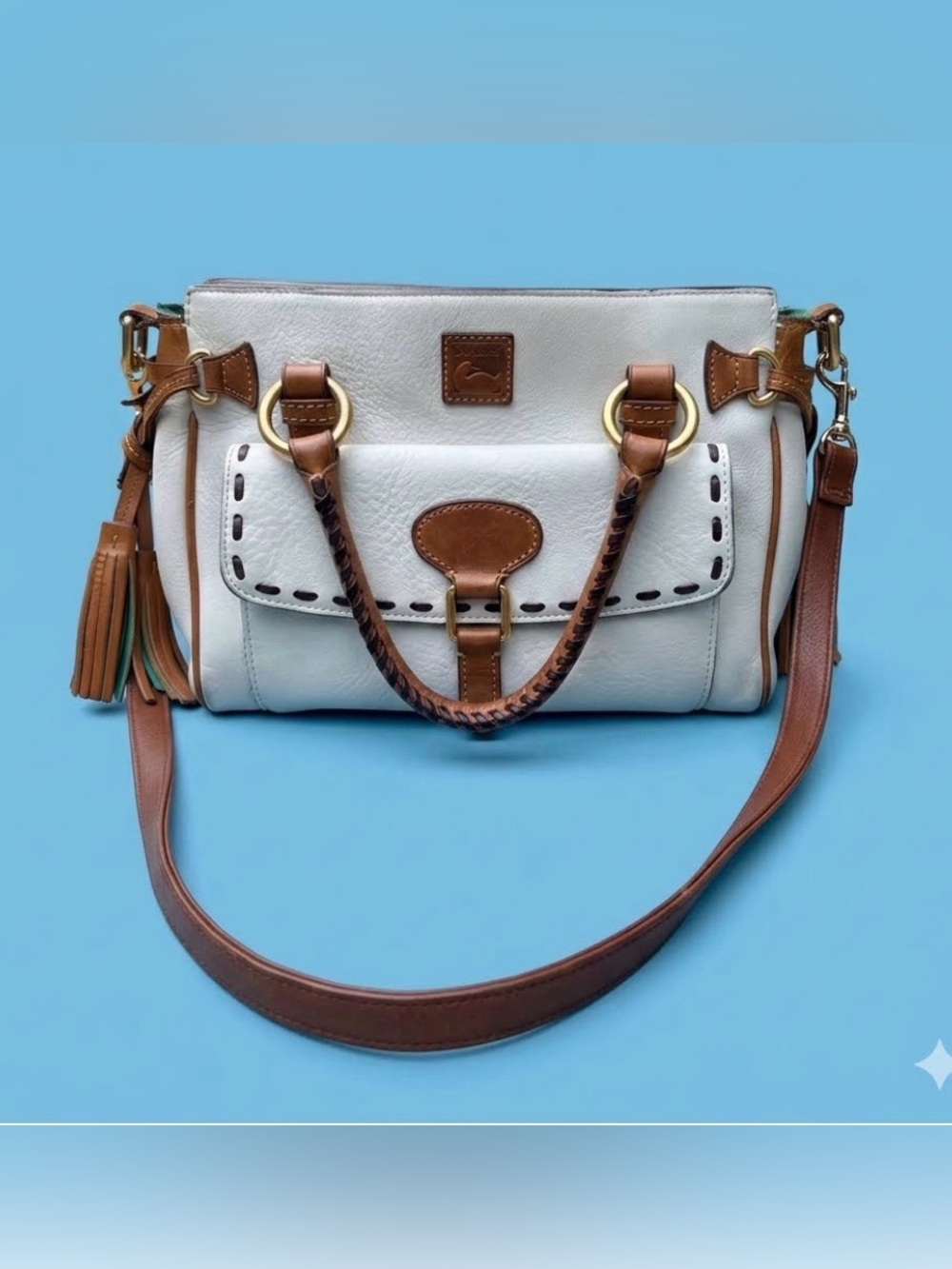 Dooney & Bourke Cream Leather Bag
